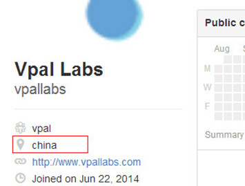 Vpal开发者所在地为中国,与其宣称的美国不符 Vpal开发者所在地为中国,与其宣称的美国不符